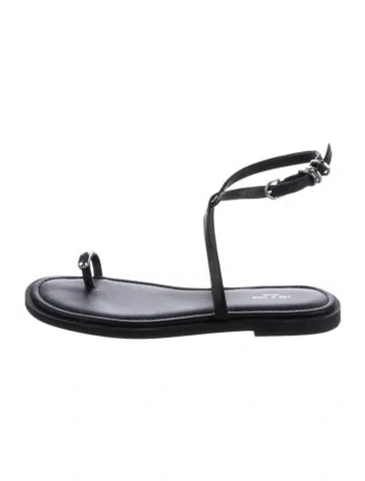 Pre-owned Rag & Bone Leather Sandals In Black