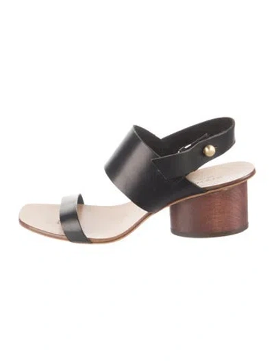 Pre-owned Rag & Bone Leather Sandals In Black