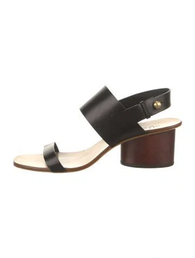 Pre-owned Rag & Bone Leather Sandals In Black