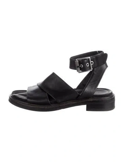 Pre-owned Rag & Bone Leather Sandals In Black