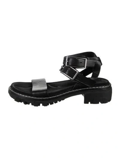 Pre-owned Rag & Bone Leather Sandals In Black