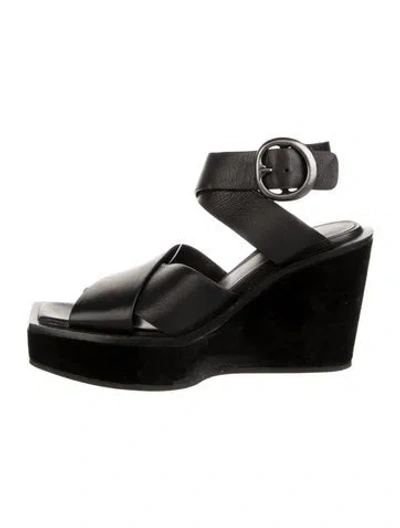 Pre-owned Rag & Bone Leather Sandals In Black