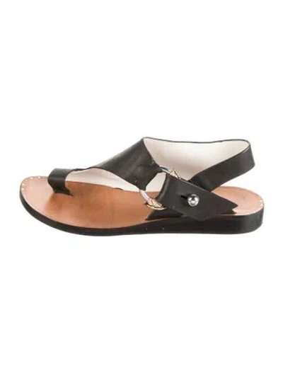 Pre-owned Rag & Bone Leather Sandals In Black