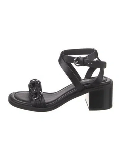 Pre-owned Rag & Bone Leather Sandals In Black