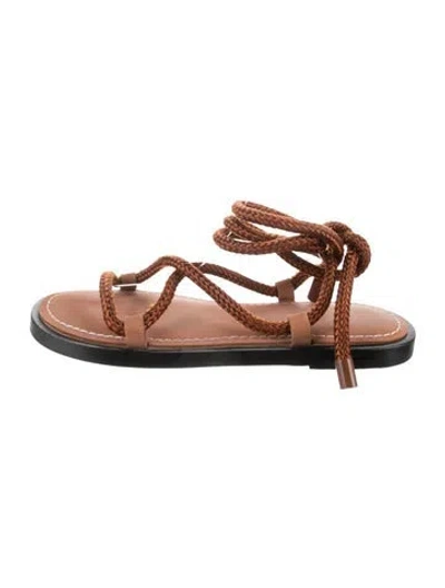 Pre-owned Rag & Bone Leather Sandals In Brown