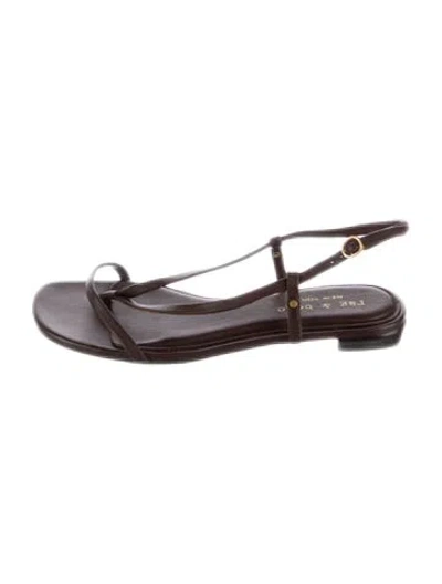Pre-owned Rag & Bone Leather Sandals In Brown
