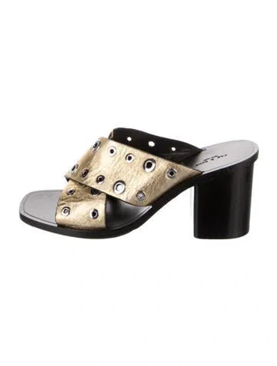 Pre-owned Rag & Bone Leather Sandals In Gold/metallic