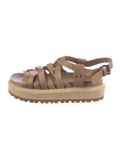 Pre-owned Rag & Bone Leather Sandals In Neutrals