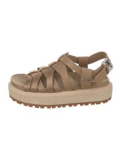 Pre-owned Rag & Bone Leather Sandals In Neutrals