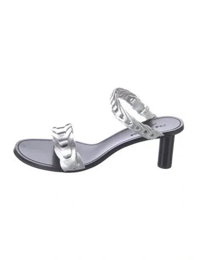 Pre-owned Rag & Bone Leather Sandals In Silver