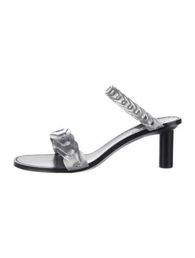 Pre-owned Rag & Bone Leather Sandals In Silver
