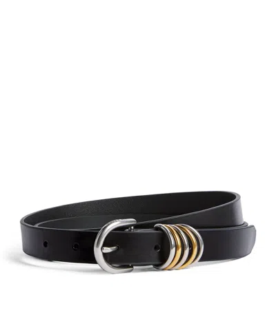 Rag & Bone Leather Sasha Belt In Black