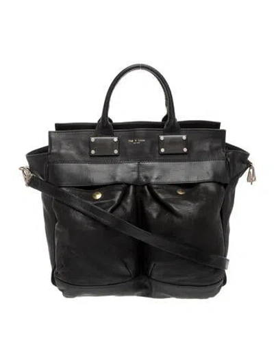 Pre-owned Rag & Bone Leather Shoulder Bag In Black