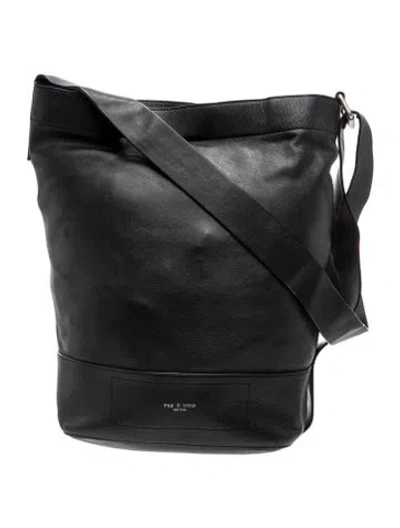 Pre-owned Rag & Bone Leather Shoulder Bag In Black