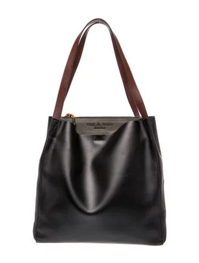 Pre-owned Rag & Bone Leather Shoulder Bag In Black