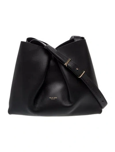 Pre-owned Rag & Bone Leather Shoulder Bag In Black
