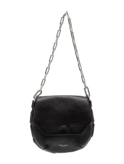 Pre-owned Rag & Bone Leather Shoulder Bag In Black