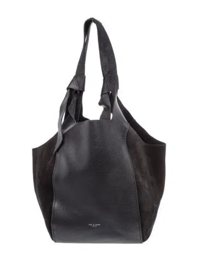 Pre-owned Rag & Bone Leather Shoulder Bag In Black