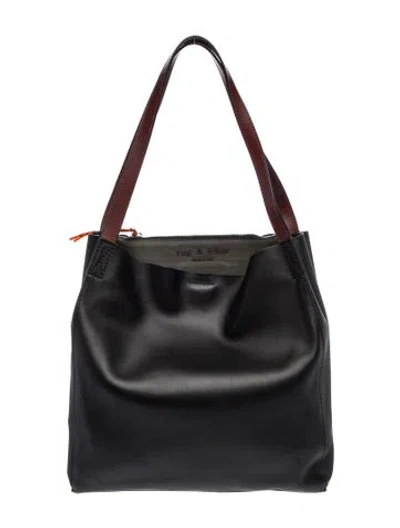 Pre-owned Rag & Bone Leather Shoulder Bag In Black