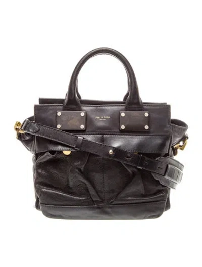 Pre-owned Rag & Bone Leather Shoulder Bag In Black