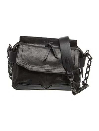 Pre-owned Rag & Bone Leather Shoulder Bag In Black