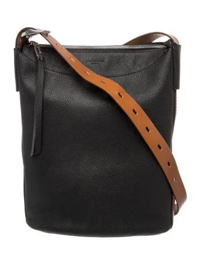 Pre-owned Rag & Bone Leather Shoulder Bag In Black