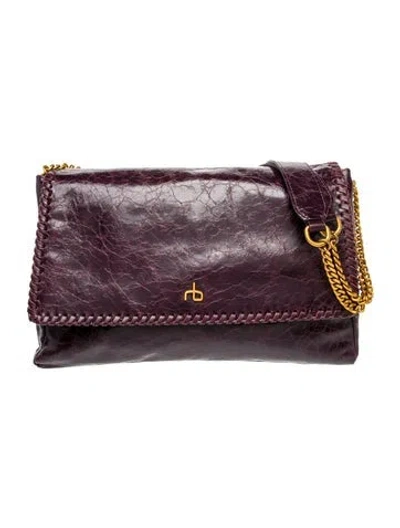 Pre-owned Rag & Bone Leather Shoulder Bag In Purple