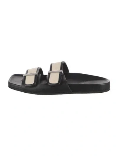 Pre-owned Rag & Bone Leather Slides In Black