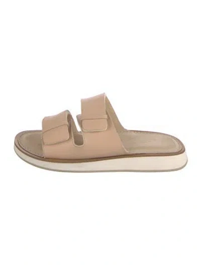 Pre-owned Rag & Bone Leather Slides In Neutral