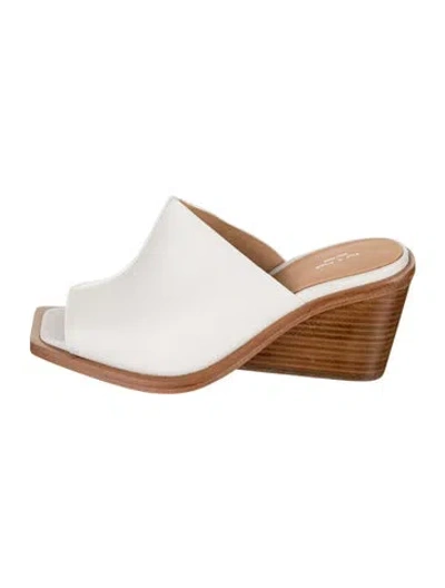 Pre-owned Rag & Bone Leather Slides In Neutrals