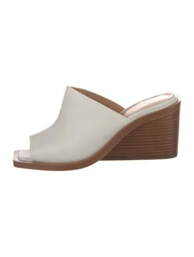 Pre-owned Rag & Bone Leather Slides In Neutrals