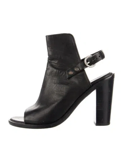 Pre-owned Rag & Bone Leather Slingback Pumps In Black