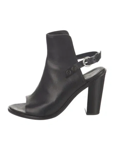 Pre-owned Rag & Bone Leather Slingback Pumps In Black
