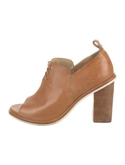 Pre-owned Rag & Bone Leather Slingback Pumps In Brown