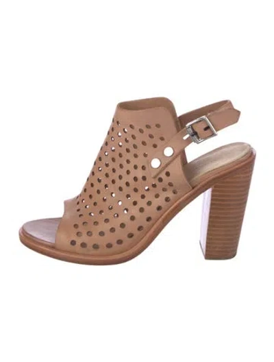 Pre-owned Rag & Bone Leather Slingback Pumps In Brown