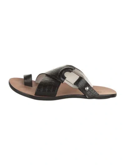 Pre-owned Rag & Bone Leather Slingback Sandals In Multi