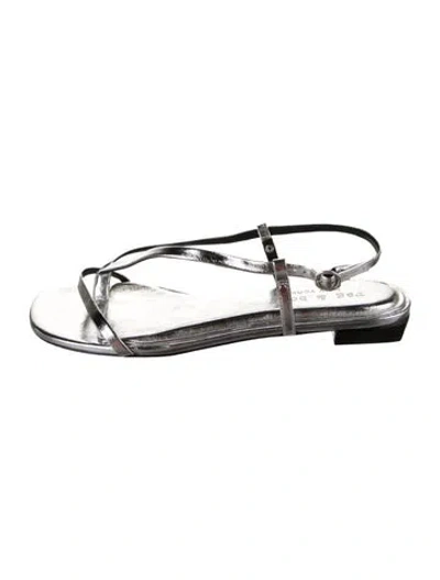 Pre-owned Rag & Bone Leather Slingback Sandals In Multi