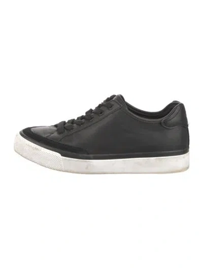 Pre-owned Rag & Bone Leather Sneakers In Black