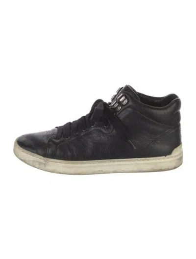 Pre-owned Rag & Bone Leather Sneakers In Black