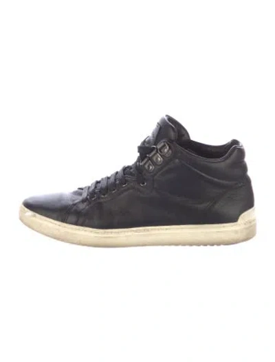 Pre-owned Rag & Bone Leather Sneakers In Black