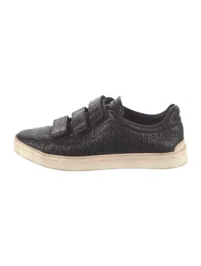 Pre-owned Rag & Bone Leather Sneakers In Black