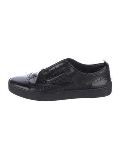 Pre-owned Rag & Bone Leather Sneakers In Black