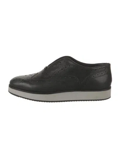 Pre-owned Rag & Bone Leather Sneakers In Black