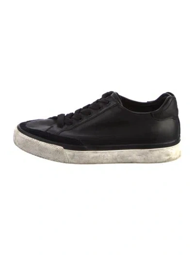 Pre-owned Rag & Bone Leather Sneakers In Black