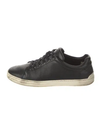 Pre-owned Rag & Bone Leather Sneakers In Black