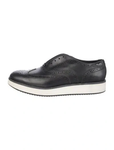 Pre-owned Rag & Bone Leather Sneakers In Black