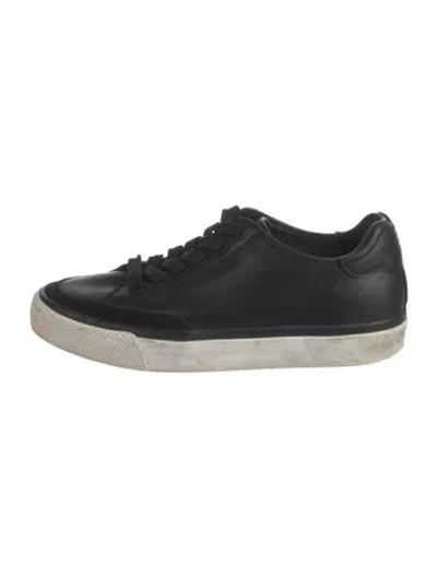Pre-owned Rag & Bone Leather Sneakers In Black
