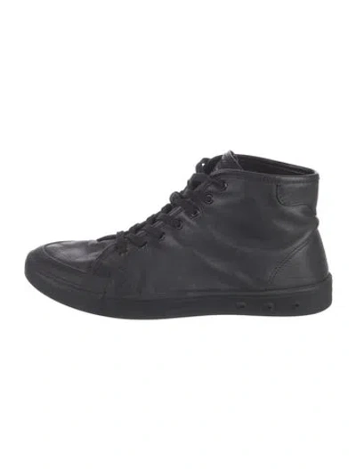 Pre-owned Rag & Bone Leather Sneakers In Black