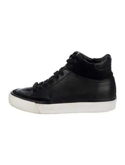 Pre-owned Rag & Bone Leather Sneakers In Black