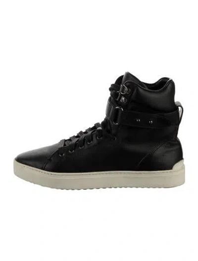 Pre-owned Rag & Bone Leather Sneakers In Black
